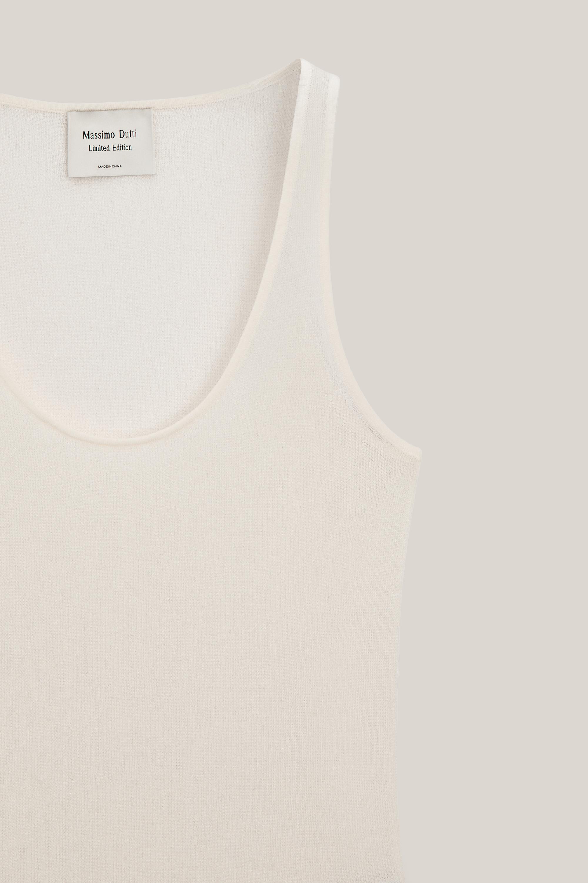 Semi-sheer strappy silk blend top - LIMITED EDITION